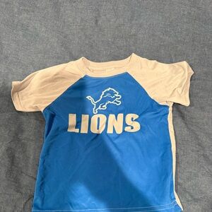NFL Blue and Tan Lions Kids Tee